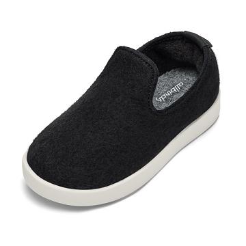 Beige / Black Kids' Allbirds Smallbirds Wool Loungers Slip On Shoes | IL1869QM
