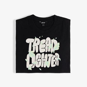 Beige / Black Men's Allbirds Allgood Cotton T Shirts | IL1294RV