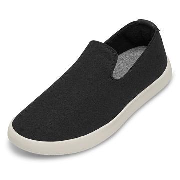 Beige / Black Men's Allbirds Wool Loungers Slip On Shoes | IL1098KO