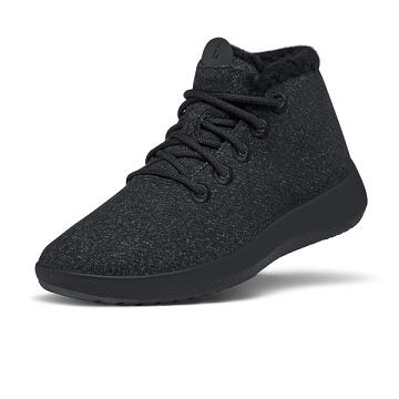 Beige / Black Men's Allbirds Wool Runner-up Mizzle Fluffs Waterproof Shoes | IL1234SG