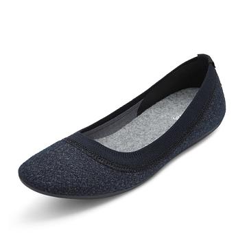 Beige / Black Women's Allbirds Wool Breezers Flat Shoes | IL1678PJ