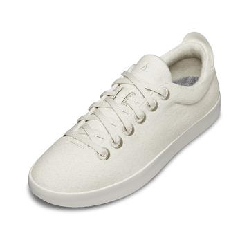 Beige / White Men's Allbirds Wool Pipers Sneakers | IL1031UZ