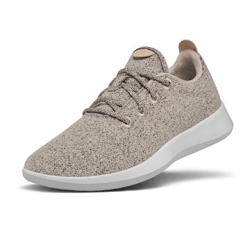 Beige Women's Allbirds Wool Runner Sneakers | IL1480MQ