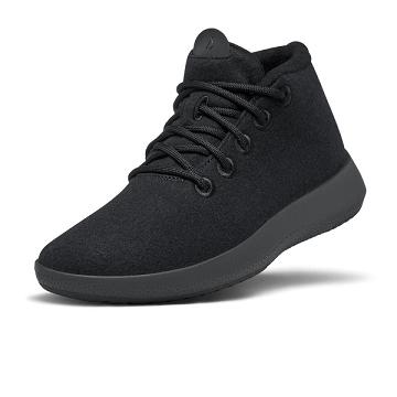 Black / Grey Men's Allbirds Wool Runner-up Mizzles High Tops | IL1232FD