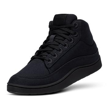 Black Men's Allbirds Canvas Pacer Mids High Tops | IL1221NW