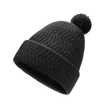 Black Men's Allbirds The Pom Beanie Hats | IL1402MQ