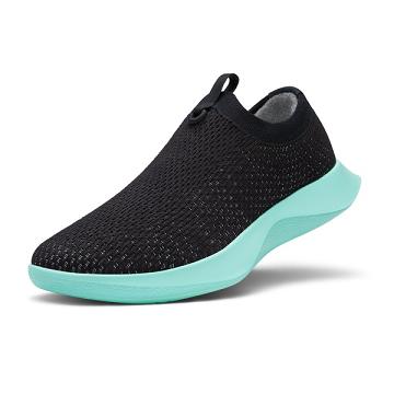 Black / Mint Men's Allbirds Tree Dasher Relay Sneakers | IL1041VR