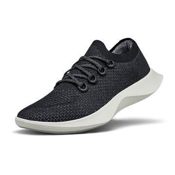 Black / White Men's Allbirds Tree Dasher 1 Running Shoes | IL1171VR