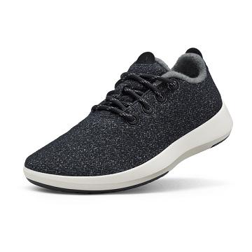Black / White Women's Allbirds Wool Mizzles Waterproof Shoes | IL1717VR