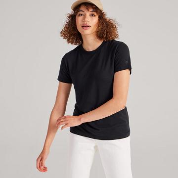 Black Women's Allbirds Sea T Shirts | IL1736RV