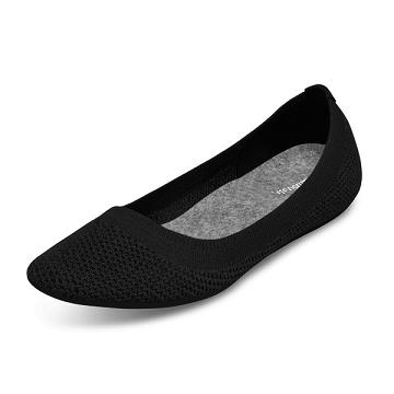 Black Women's Allbirds Tree Breezers Flat Shoes | IL1677AH