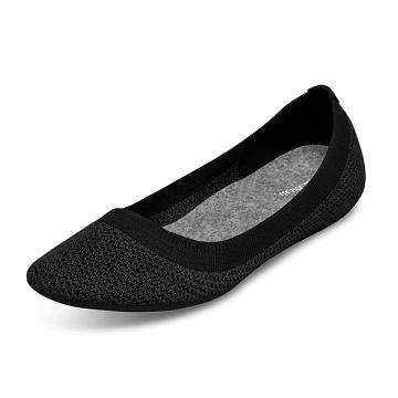 Black Women's Allbirds Tree Breezers Lux Flat Shoes | IL1674FD