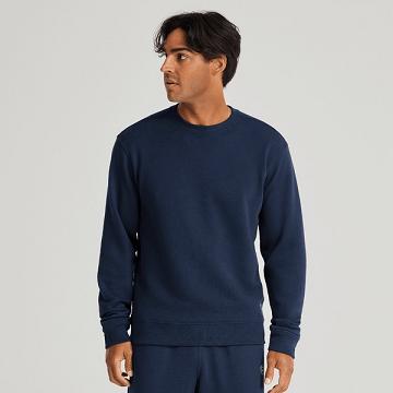 Blue Men's Allbirds R&R Sweat Shirts | IL1308HA