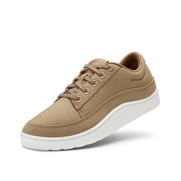 Brown Women's Allbirds Canvas Pacers Sneakers | IL1415DF