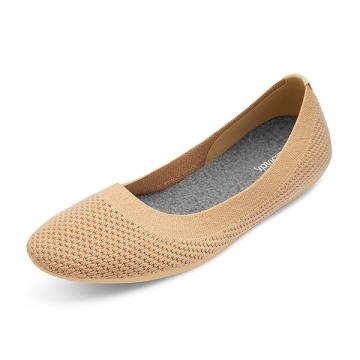 Brown Women's Allbirds Tree Breezers Lux Flat Shoes | IL1671IL