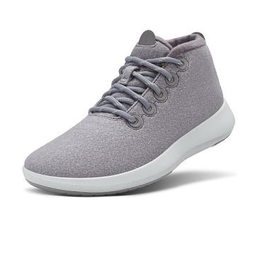 Grey Men's Allbirds Wool Runner-up Mizzles High Tops | IL1227LI