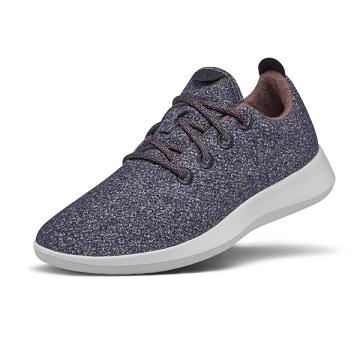 Grey / White Men's Allbirds Wool Runner Sneakers | IL1052SG