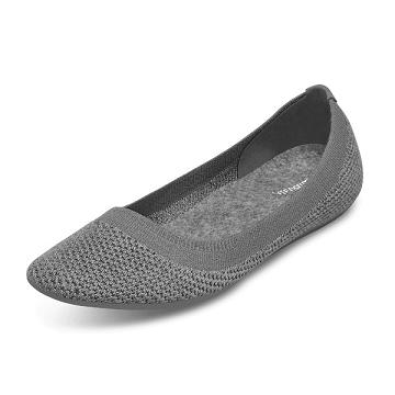 Grey Women's Allbirds Tree Breezers Flat Shoes | IL1675DF