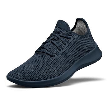Navy Men's Allbirds Tree Runner Sneakers | IL1075GS