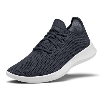 Navy / White Women's Allbirds Tree Runner Sneakers | IL1504WN