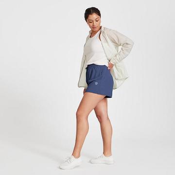 Navy Women's Allbirds R&R Sweat Shorts | IL1751GS