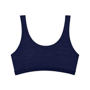 Navy Women's Allbirds Trino® Bralette Underwear | IL1728SG
