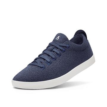 Navy Women's Allbirds Wool Pipers Sneakers | IL1444PJ