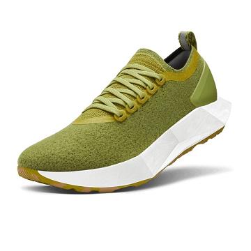 Olive Men's Allbirds Wool Flyer Mizzles Running Shoes | IL1129DF