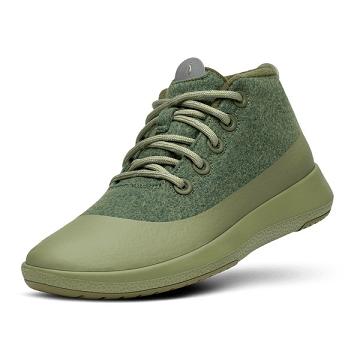 Olive Men's Allbirds Wool Runner-up Mizzle Plus High Tops | IL1226ZU