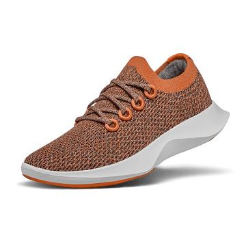 Orange / White Men's Allbirds Tree Dasher 1 Running Shoes | IL1167QM