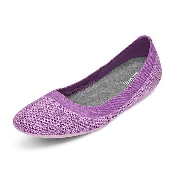 Purple Women's Allbirds Tree Breezers Lux Flat Shoes | IL1664BE