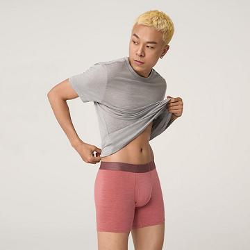 Red Men's Allbirds Trino® Boxer Brief Underwear | IL1273NW