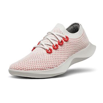 Red / White Men's Allbirds Tree Dasher 1 Running Shoes | IL1161UZ
