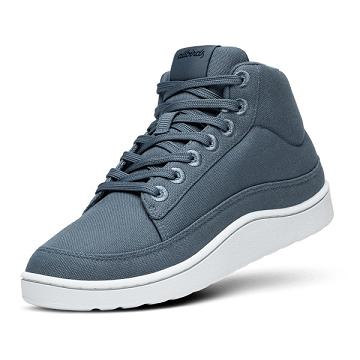 Turquoise Men's Allbirds Canvas Pacer Mids High Tops | IL1220MQ