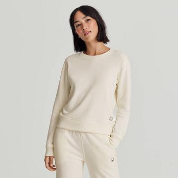 White Women's Allbirds R&R Sweat Shirts | IL1755AH