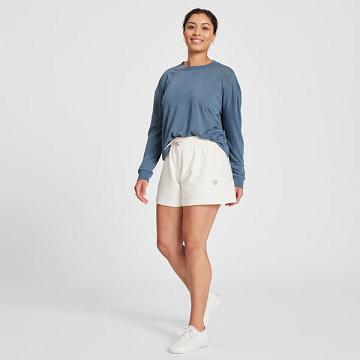 White Women's Allbirds R&R Sweat Shorts | IL1749IL