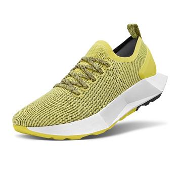 Yellow Men's Allbirds Tree Flyers Running Shoes | IL1175LI